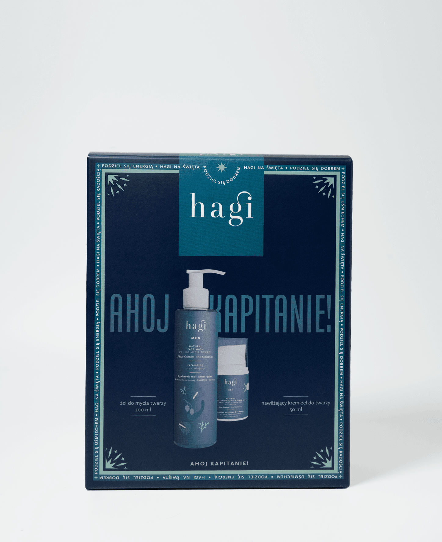 Zestaw żel do mycia twarzy i krem - żel Ahoj Kapitanie